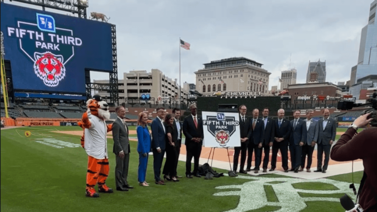 Unveiling of Comerica Park's new name and logo