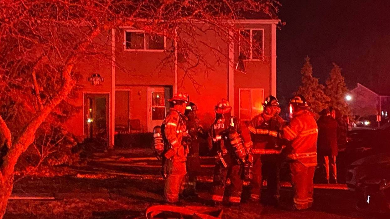 Up to four surrounding fire departments responded to a blaze that broke out at a Macomb County apartment complex as residents rushed to get out of the building early Thursday morning.