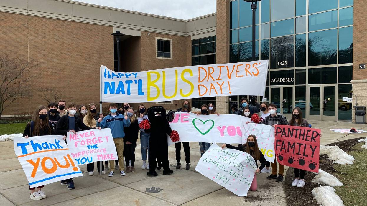 Upper St Clair students and staff show gratitude for their bus drivers on National Bus Driver Appreciation Day