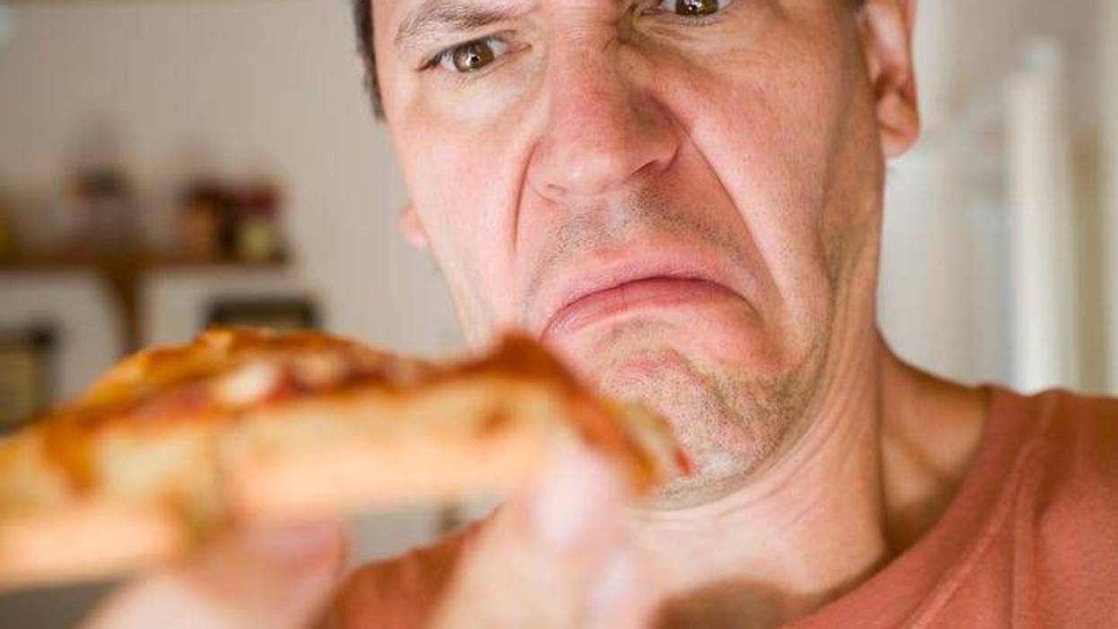 Upset with Pizza