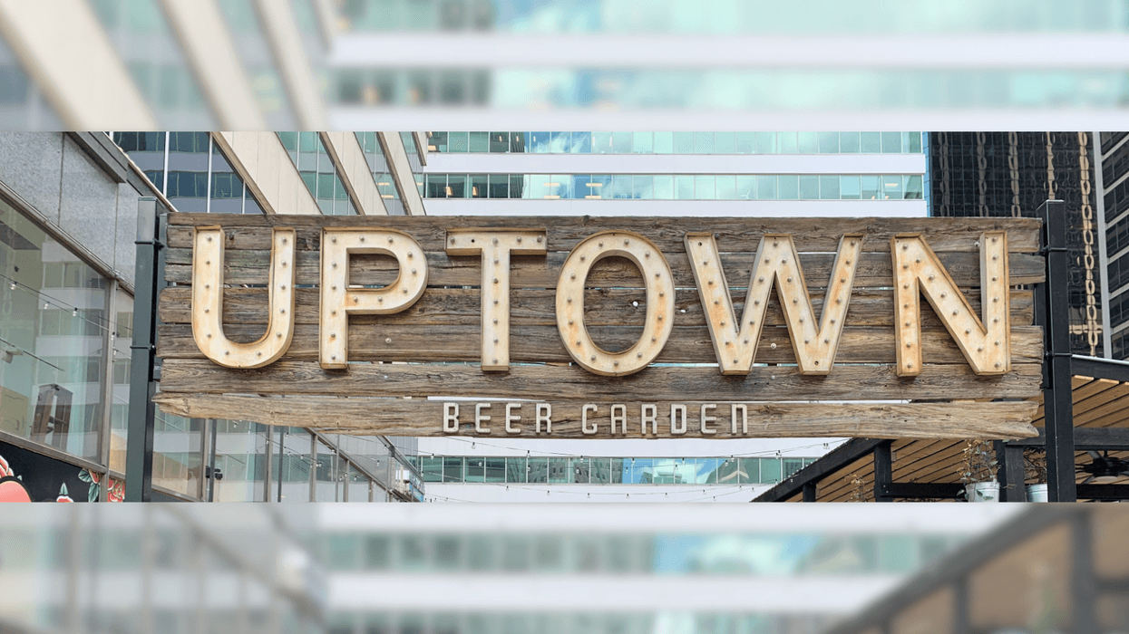 Uptown Beer Garden sign