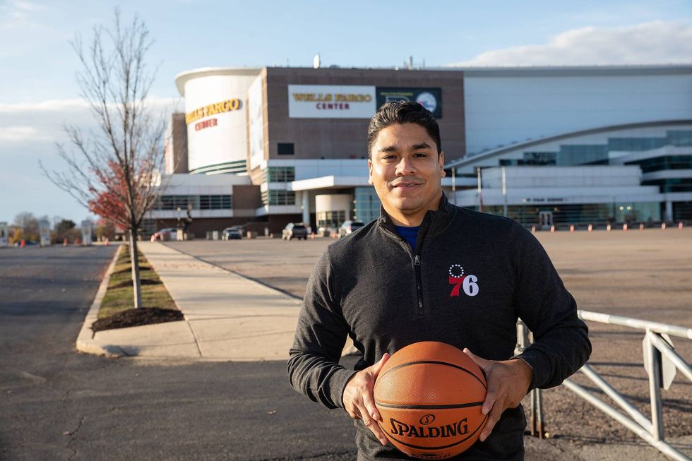 Uriah Young at the Wells Fargo Center.