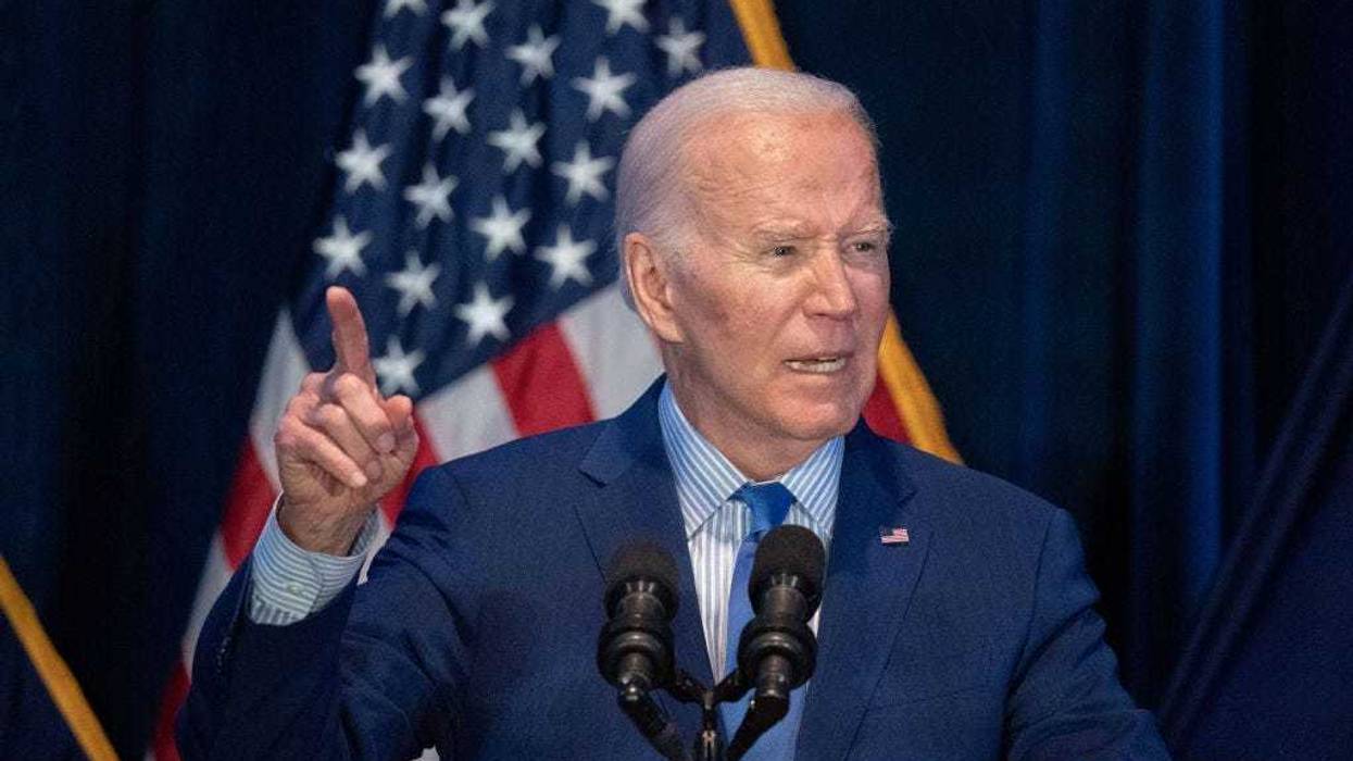US President Joe Biden speaks to a crowd during the South Carolina Democratic Party First in the Nation Celebration and dinner at the state fairgrounds on January 27, 2024 in Columbia, South Carolina. South Carolina holds its Democratic party primary on February 3.