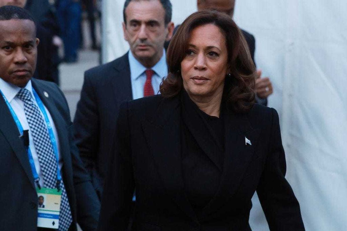 US Vice President Kamala Harris attends the 2024 Munich Security Conference on February 16, 2024 in Munich, Germany. The conference is bringing together political and defence leaders from all over the world. It is taking place as Russia's war in Ukraine will soon enter its third year and the conflict in Gaza continues to grind on.