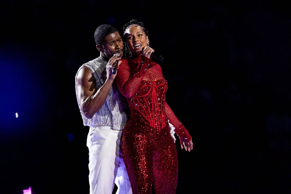 Usher and Alicia Keys