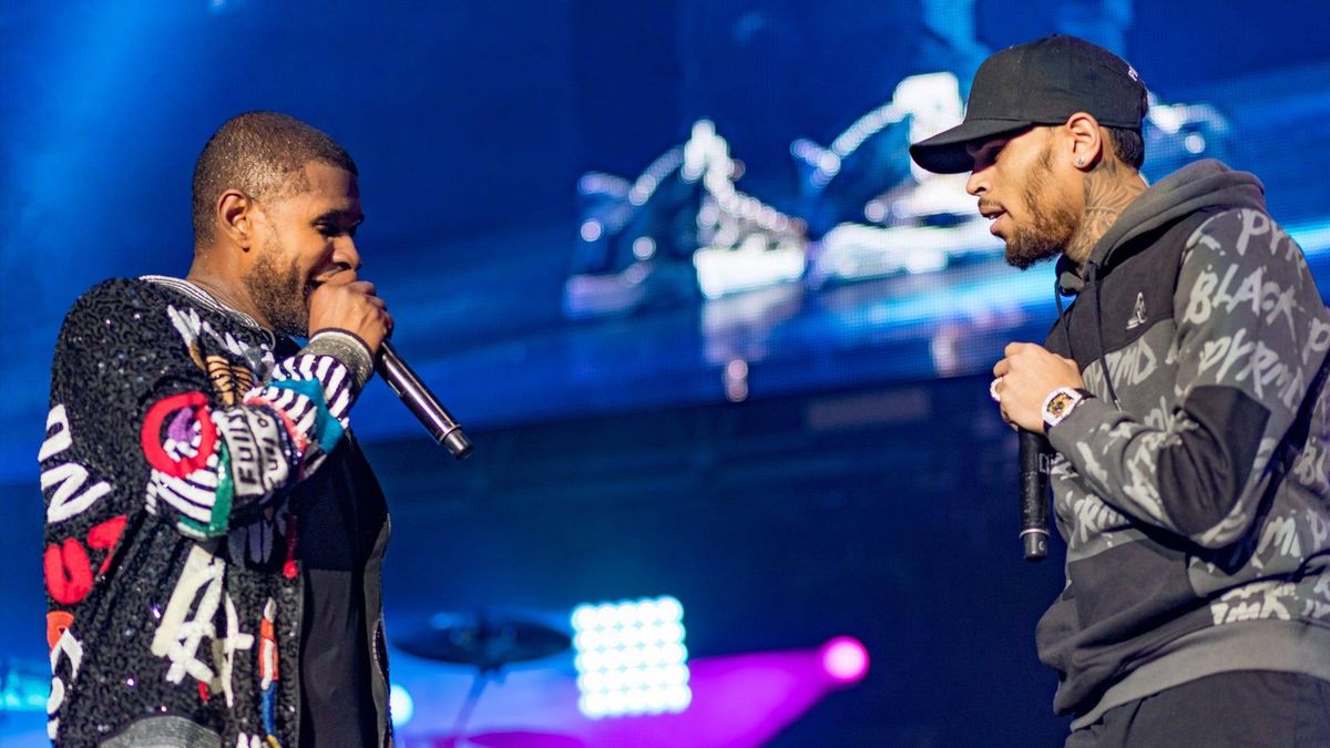 Usher and Chris Brown