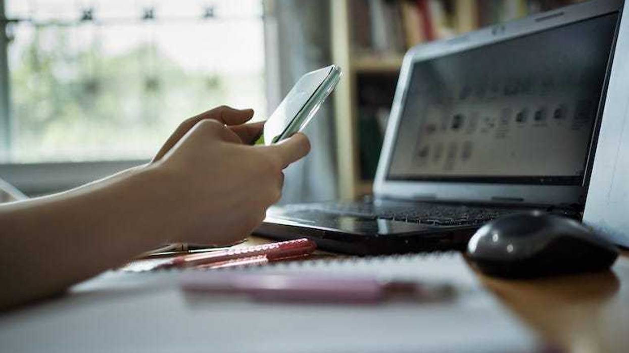 Using phone while working from home