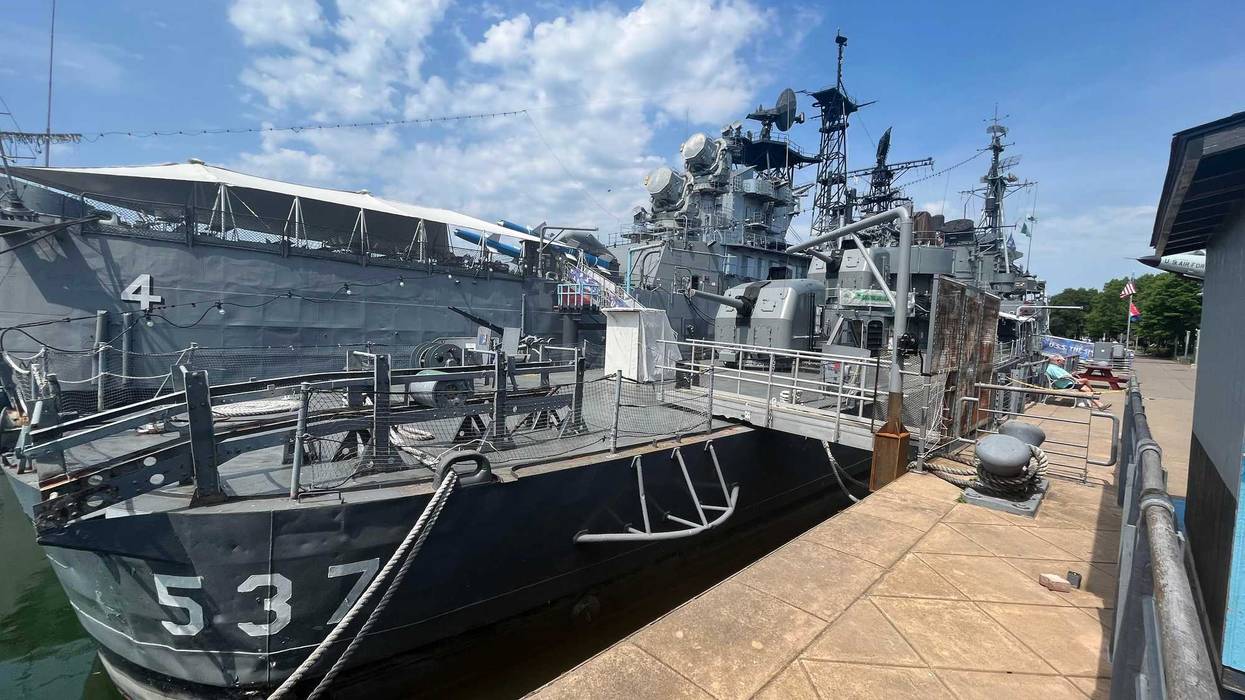 USS The Sullivans as it floats on 06/02/2023 at the Naval Park in BUFFALO, N.Y.