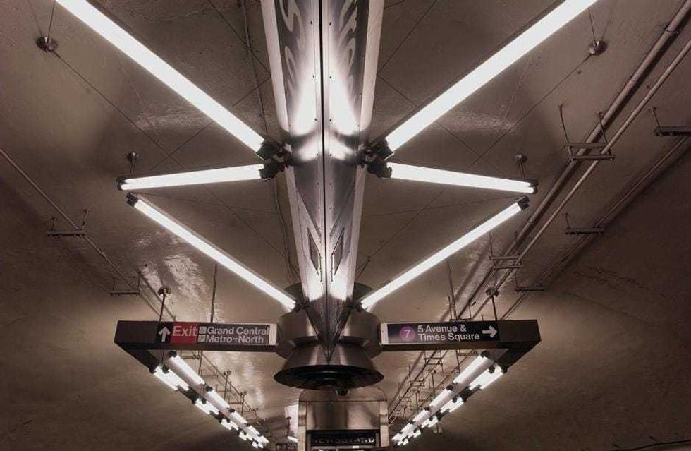 "V-Beam" (2000) by Christopher Sproat at Grand Central-42 St.