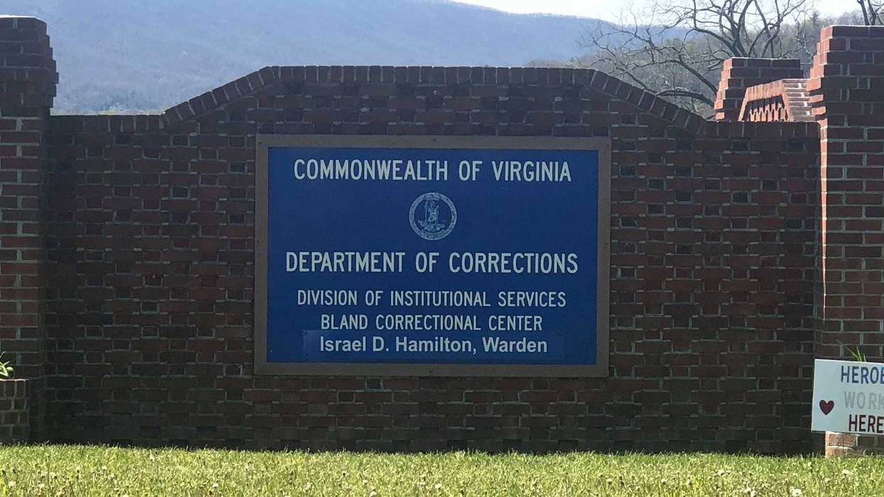 Va Department of Corrections sign
