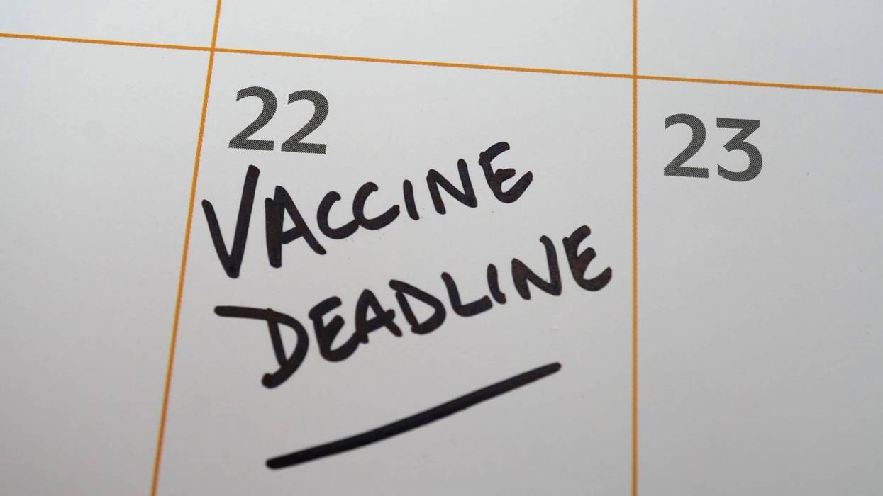Vaccine deadline on calendar