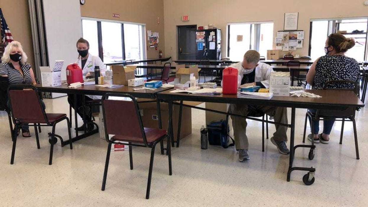 Vaccine pop-up site in Lackawanna. April 7, 2021