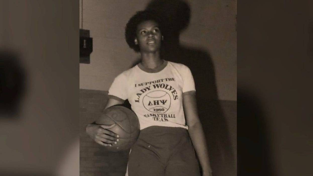 Val Walker during her playing days at Cheyney University.