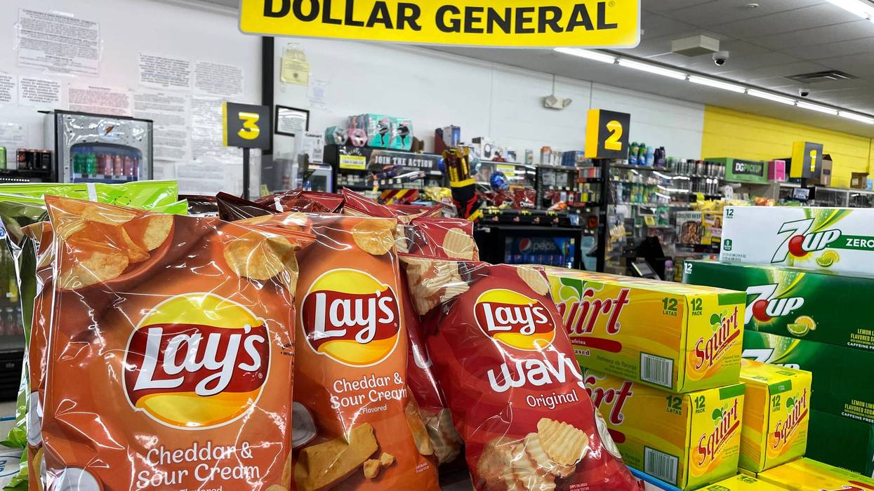 VALLEJO, CALIFORNIA - MARCH 17: Lays potato chips are displayed at a Dollar General store on March 17, 2022 in Vallejo, California. Dollar General announced fourth quarter earnings of $2.57 per share, just beating analyst expectations of $2.56 per share. The retailer had net income of $597.4 million, down from $642.7 million one year ago.