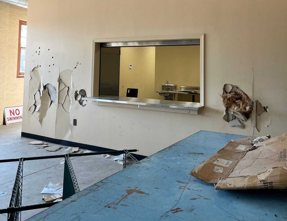Vandalism at the MLK Park Casino