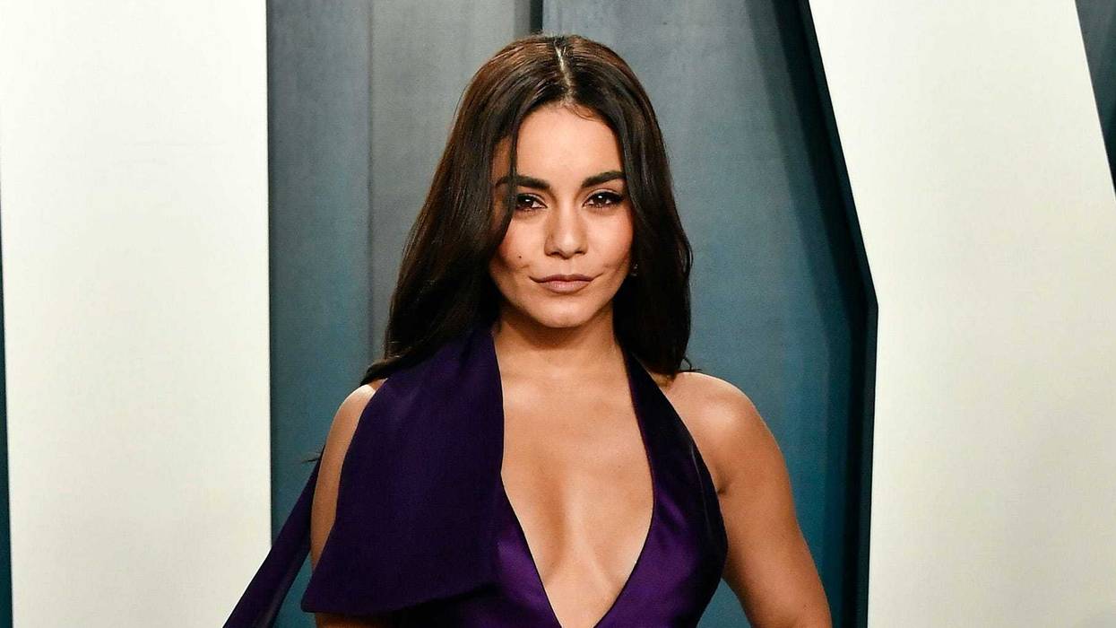 Vanessa Hudgens attends the 2020 Vanity Fair Oscar Party