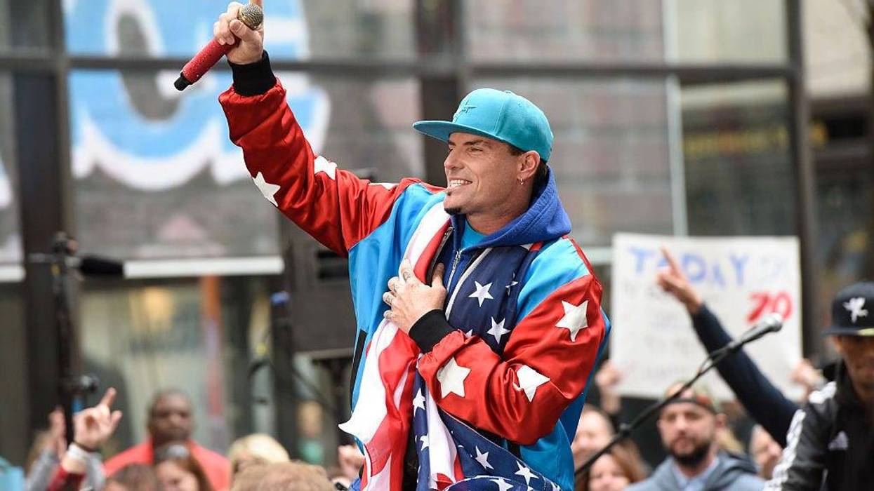 Vanilla Ice performs live on stage for NBC's "Today" at Rockefeller Plaza on April 29, 2016 in New York City