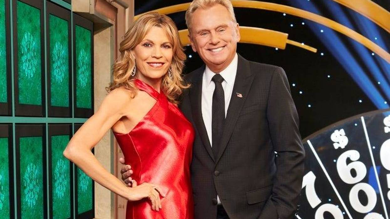 Vanna White and Pat Sajak
