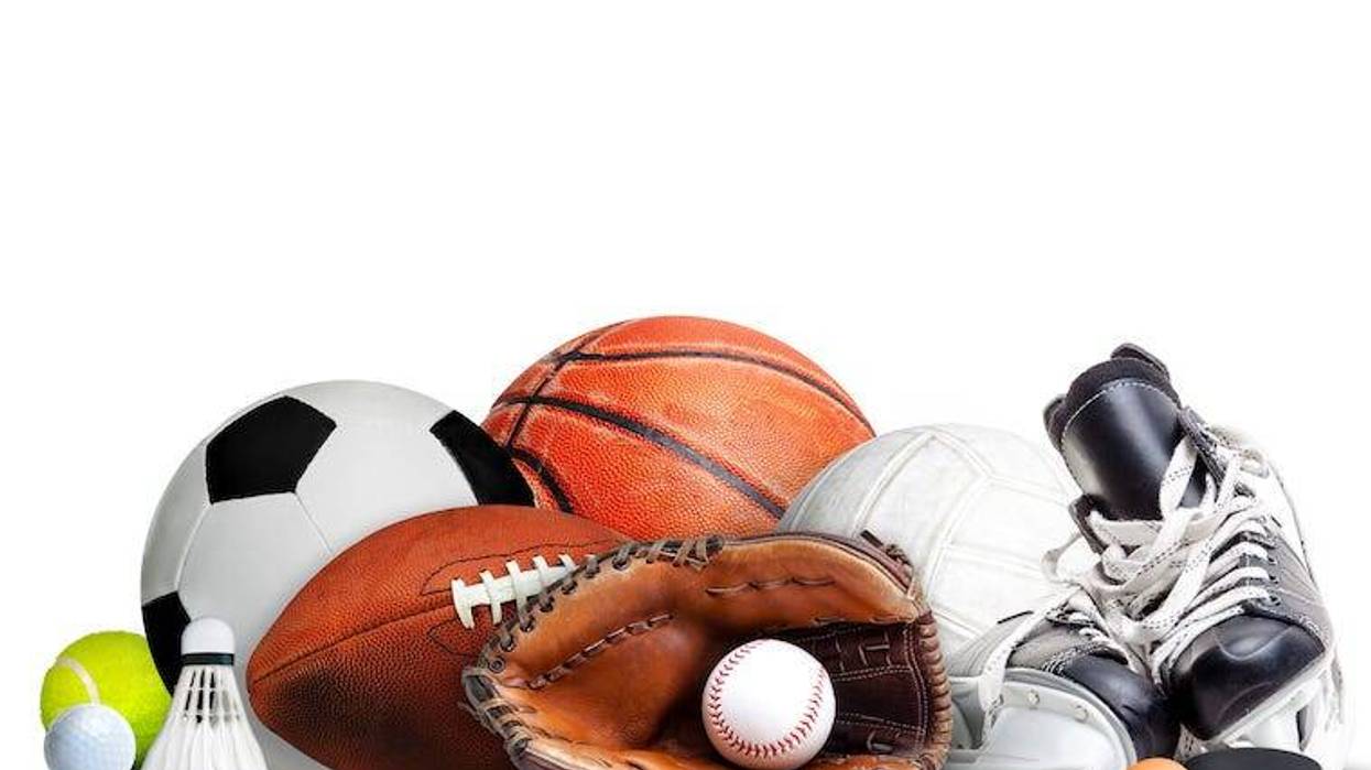 Various sports equipment