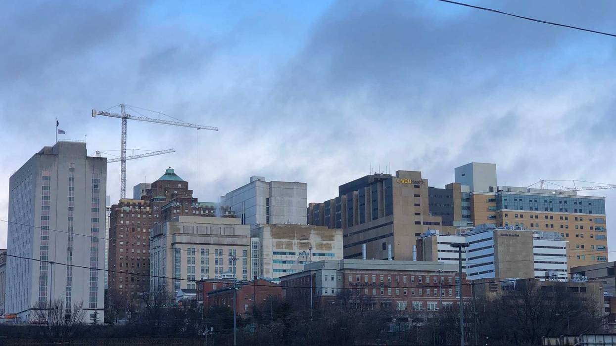 VCU/MCV Area of Downtown Richmond.