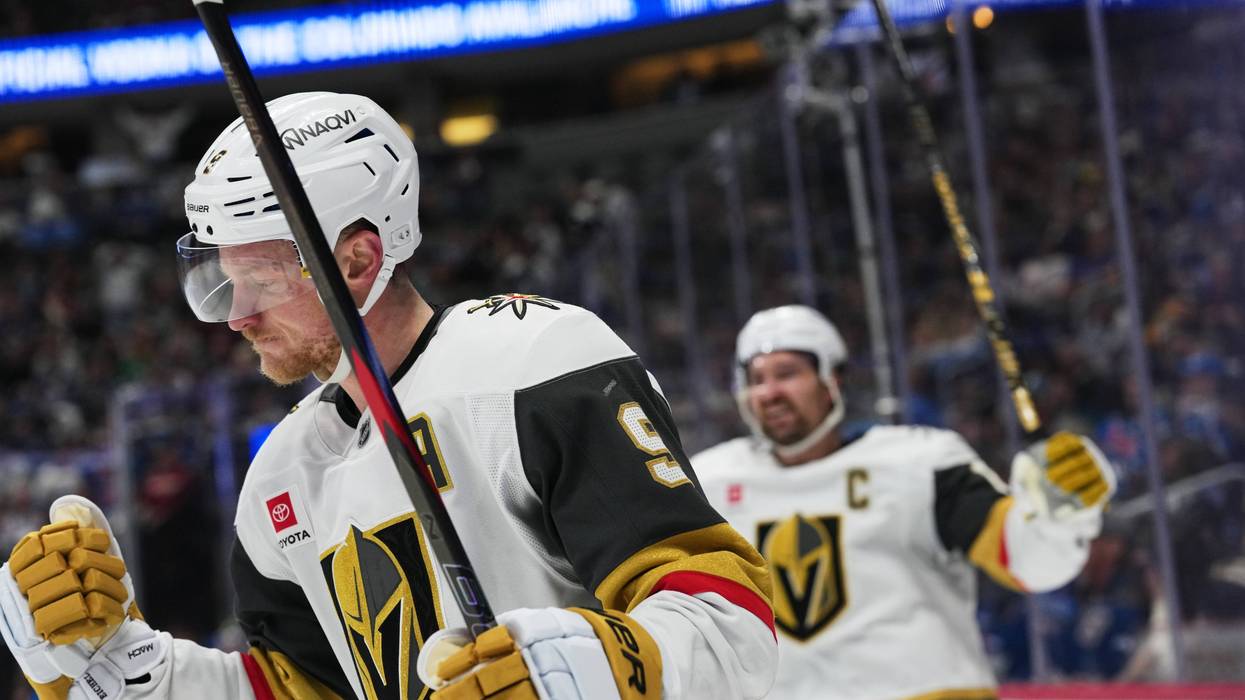 Eichel scores in OT, Knights clinch playoff berth with 3-2 win over Avs