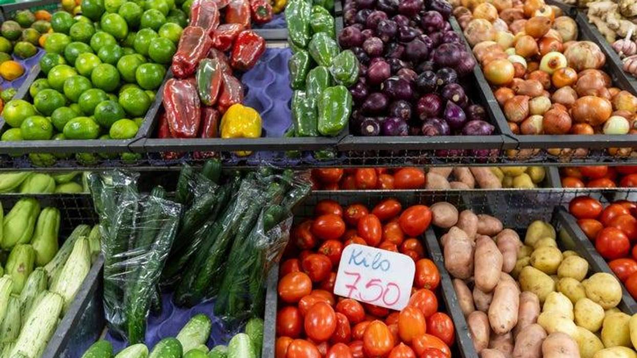 vegetables at the grocery store