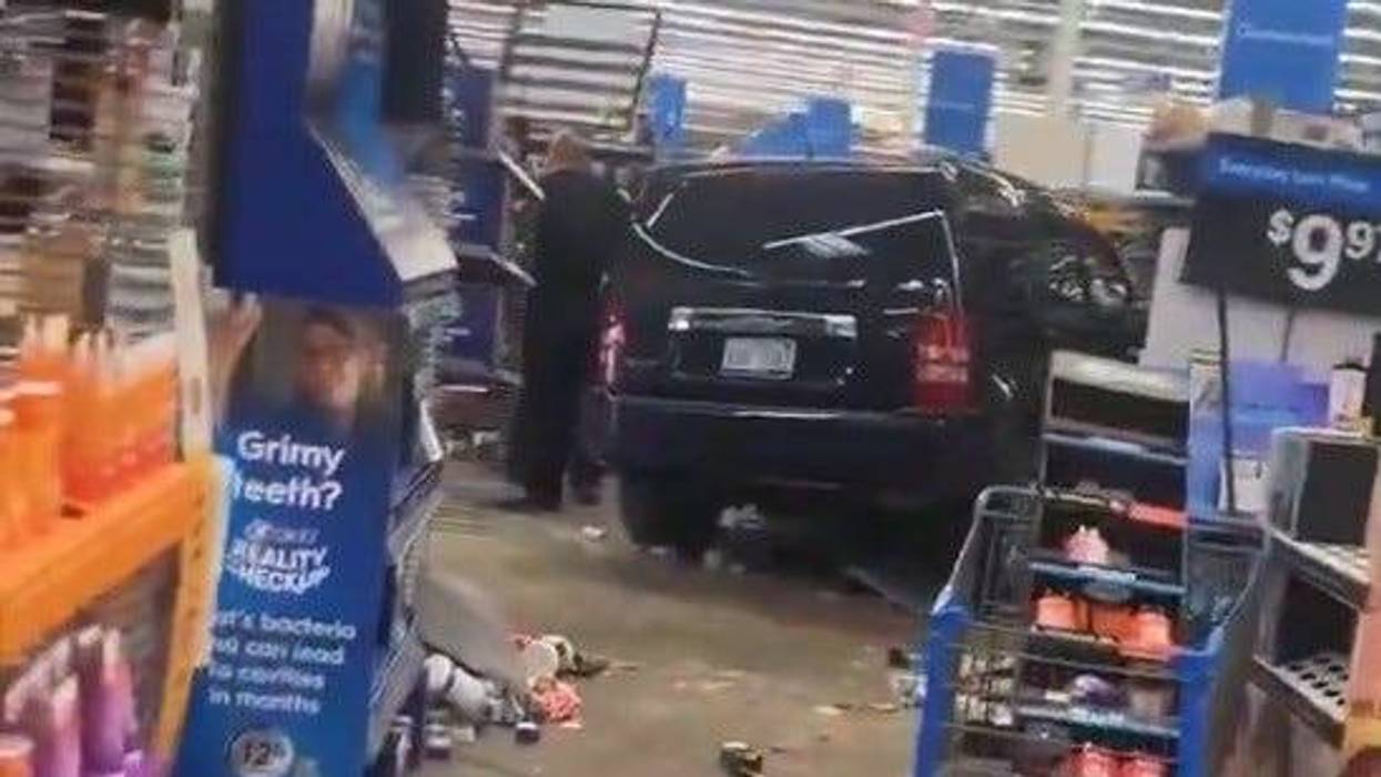 vehicle inside Walmart in Canton