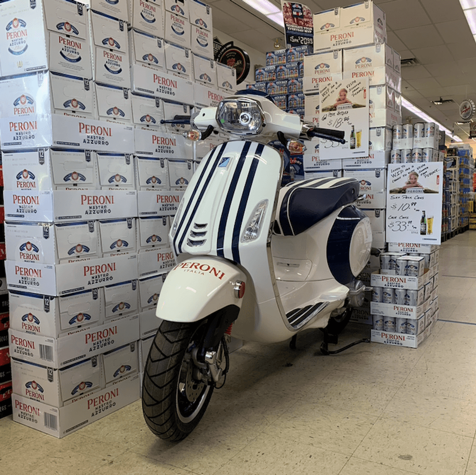 Vespa Beer Distributor World Tour sponsored by Peroni