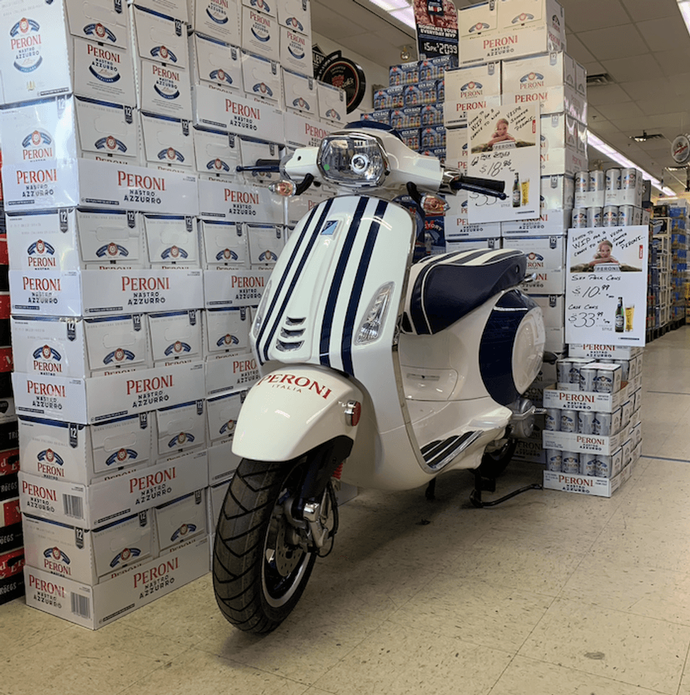 Vespa Beer Distributor World Tour sponsored by Peroni
