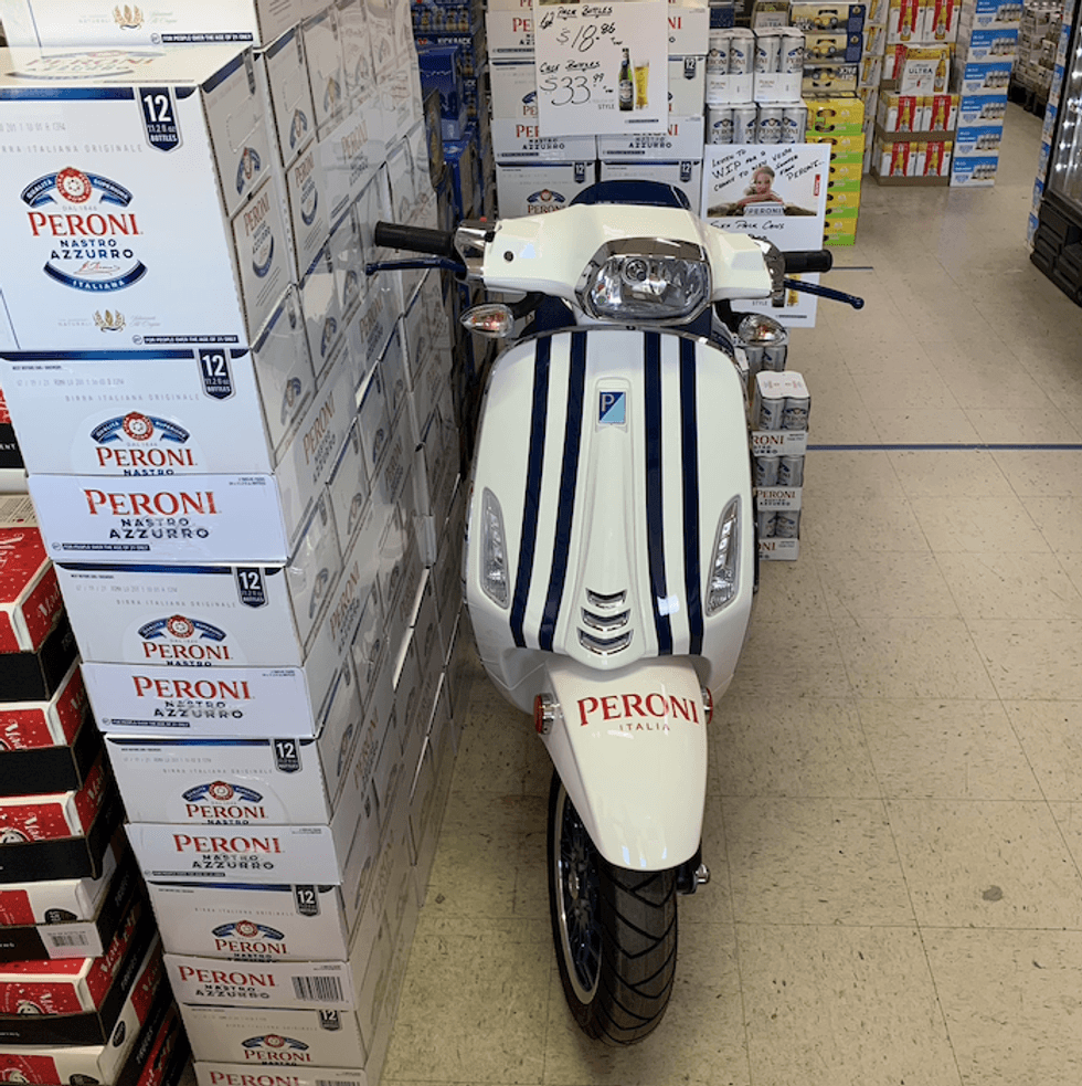 Vespa Beer Distributor World Tour sponsored by Peroni