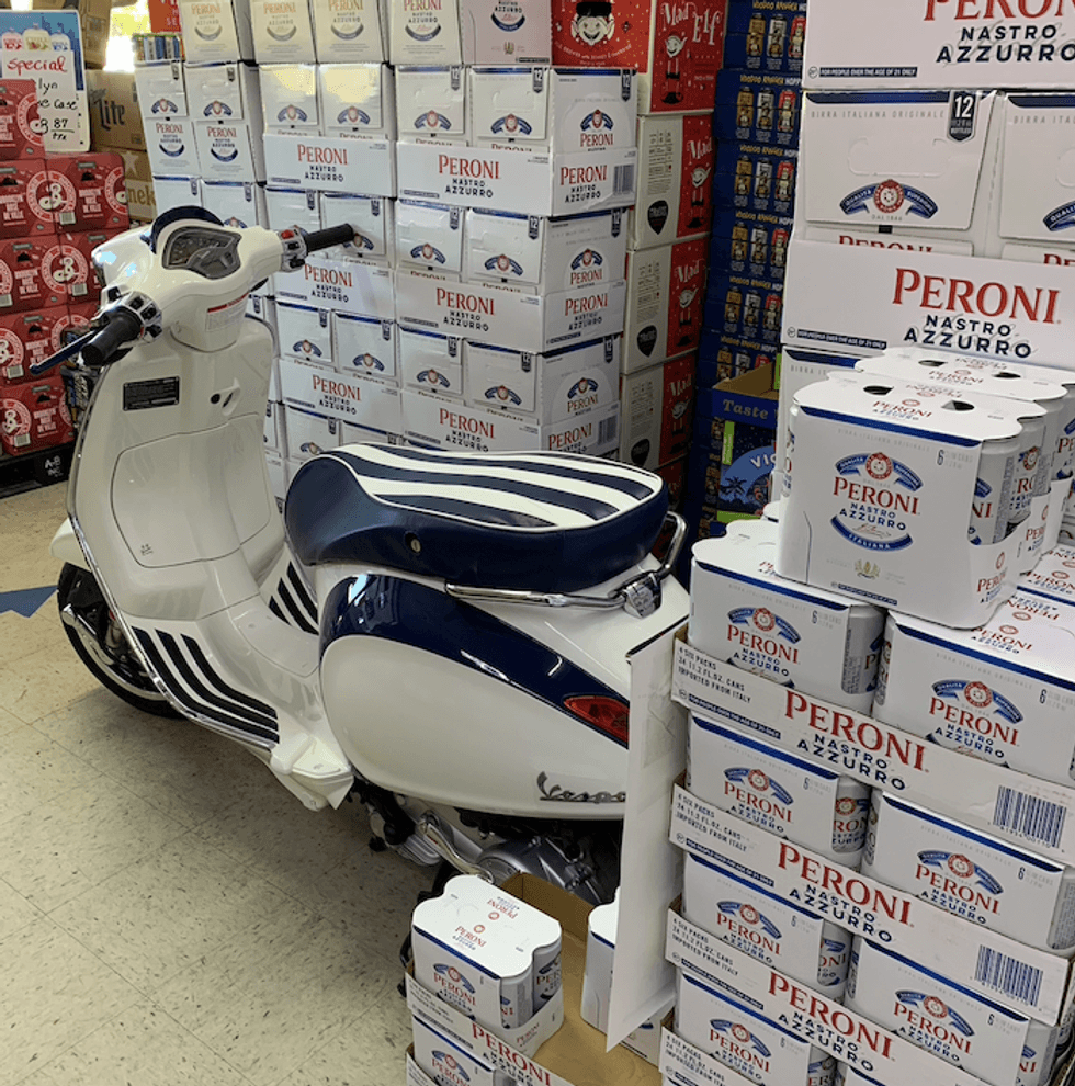 Vespa Beer Distributor World Tour sponsored by Peroni