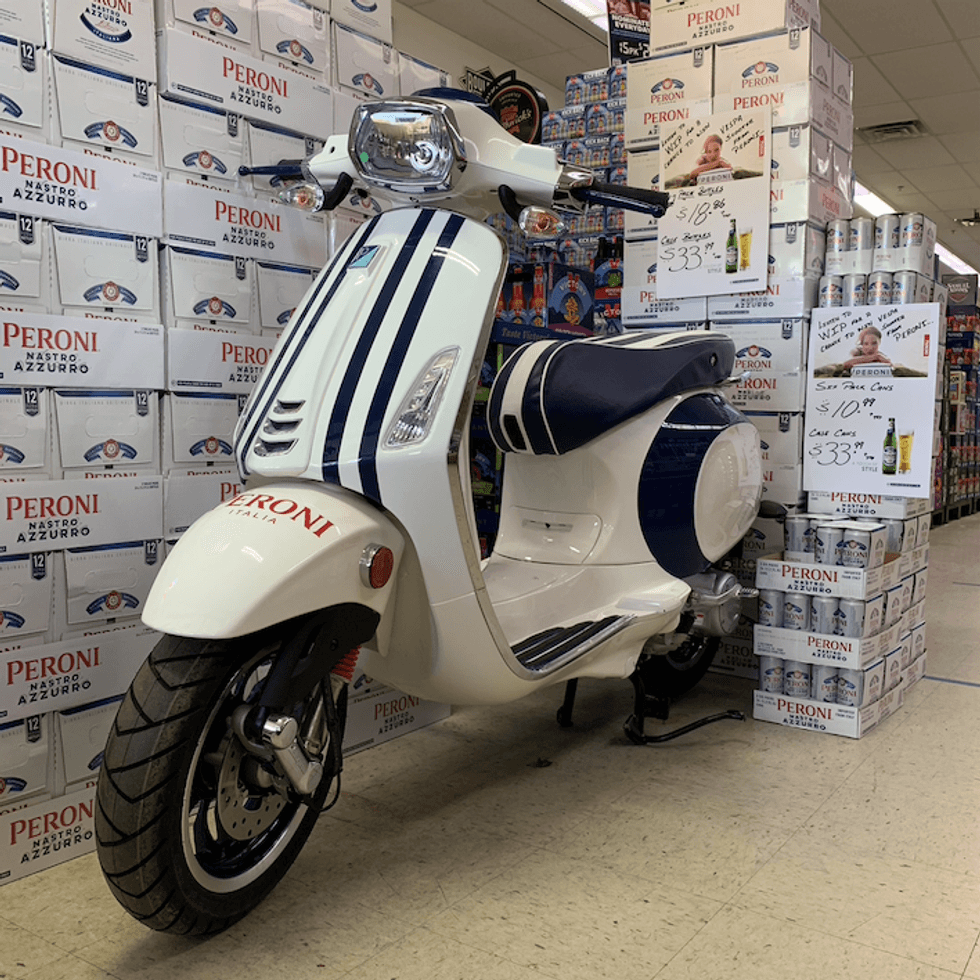 Vespa Beer Distributor World Tour sponsored by Peroni