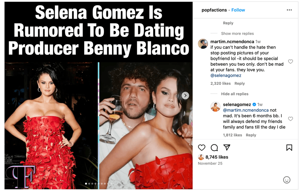 via Instagram / @popfactions