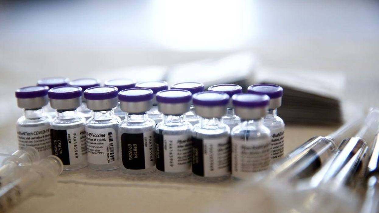 Vials of Pfizer COVID-19 vaccine