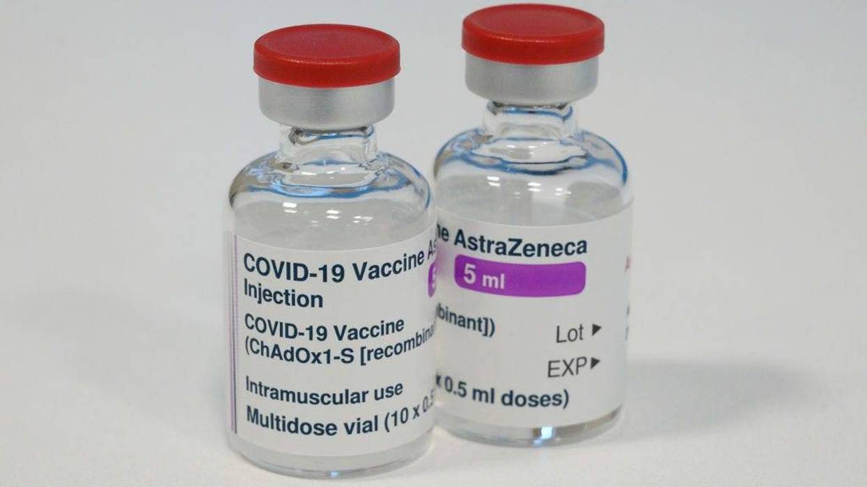 Vials of the AstraZeneca COVID-19 vaccine