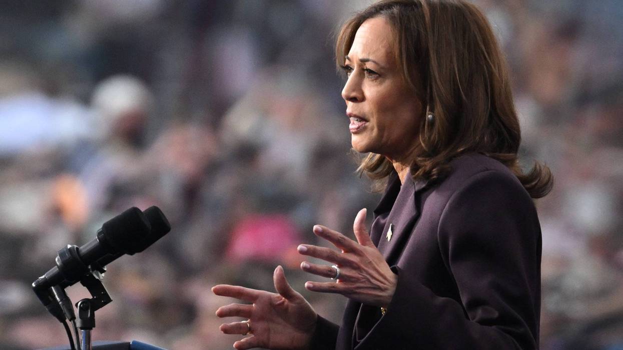 Vice President Kamala Harris delivers her concession speech at Howard University in Washington, DC, on Nov. 6, 2024.