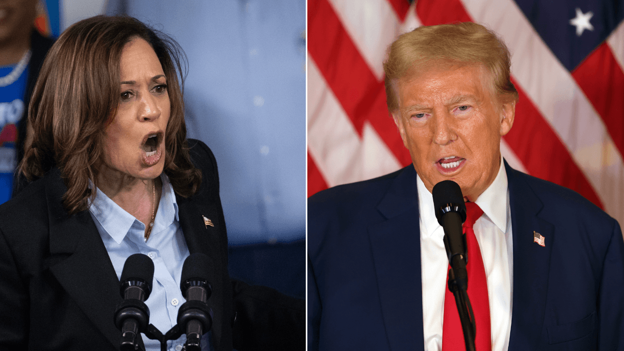 Vice President Kamala Harris (left) and former President Donald Trump (right)