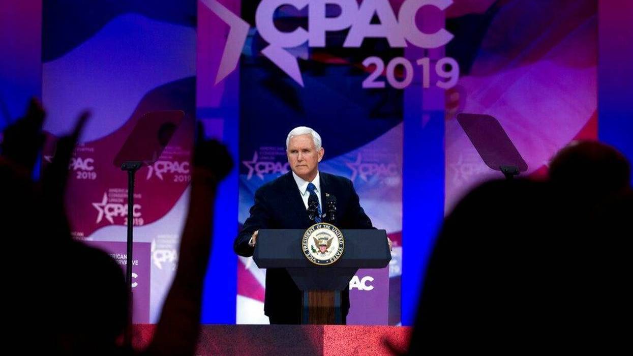 Vice President Mike Pence speaks at Conservative Political Action Conference, CPAC 2019, in Oxon Hill, Md., Friday, March 1, 2019.
