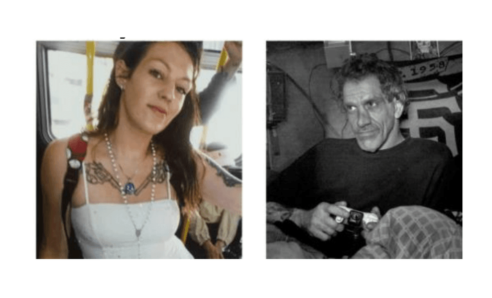 Victims Lindsay Elaine McCollum (left) and Eddie Wayne Tate (right), also known as "Tennessee," were killed in the December 2016 double shooting.