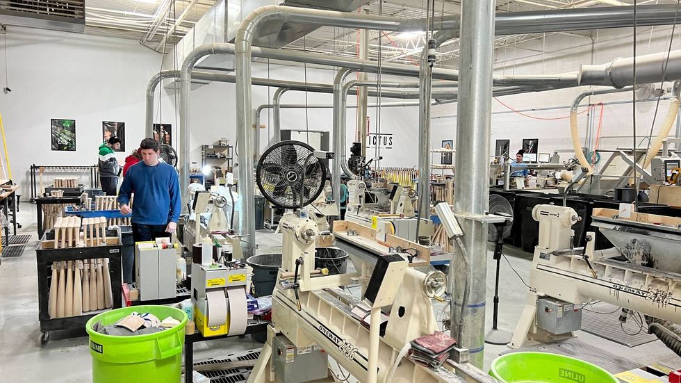 Victus Sports in King of Prussia, the company which makes Phillies star Bryce Harper