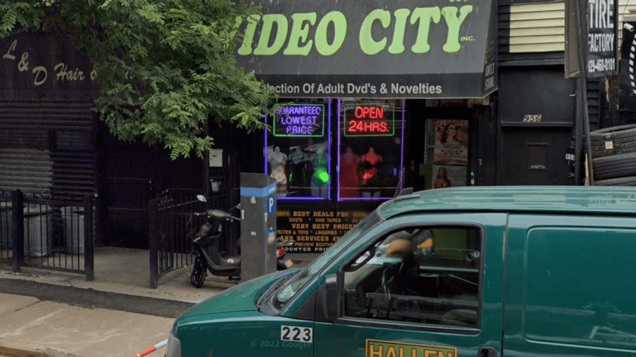 Video City, the adult novelty store where a man beat an employee and police with a baseball bat on Sunday.