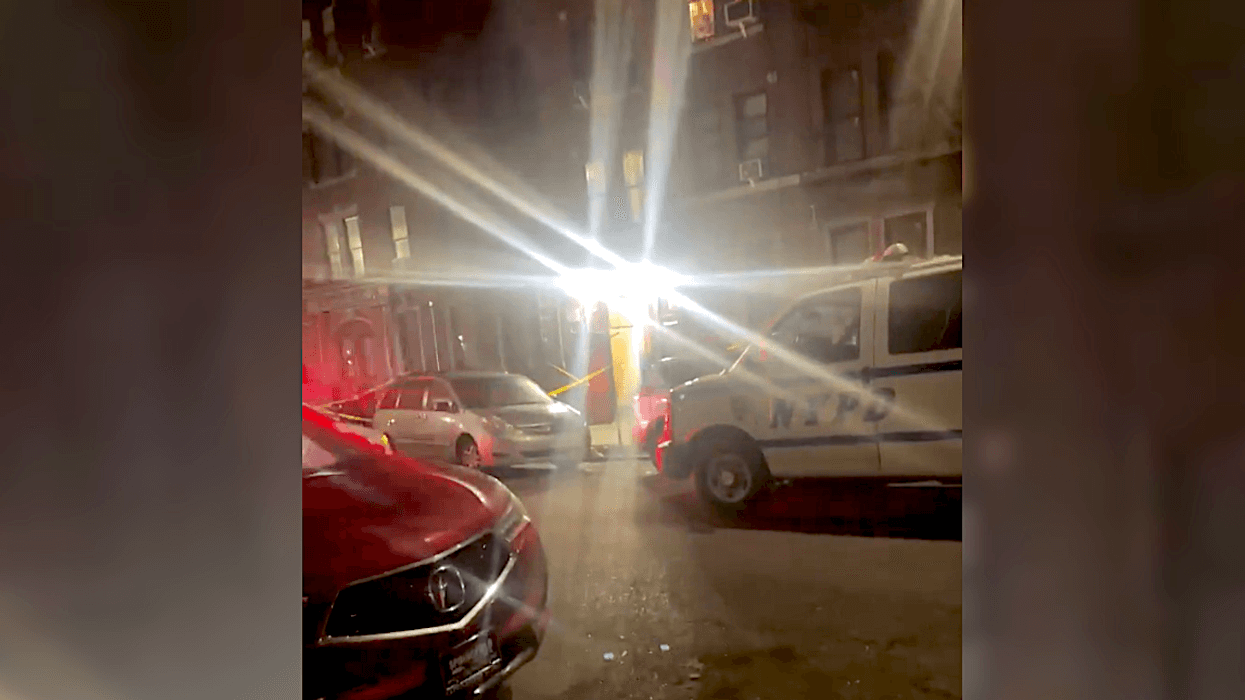 Video shows NYPD vehicles and police tape outside the apartment building on Sterling Place in Crown Heights
