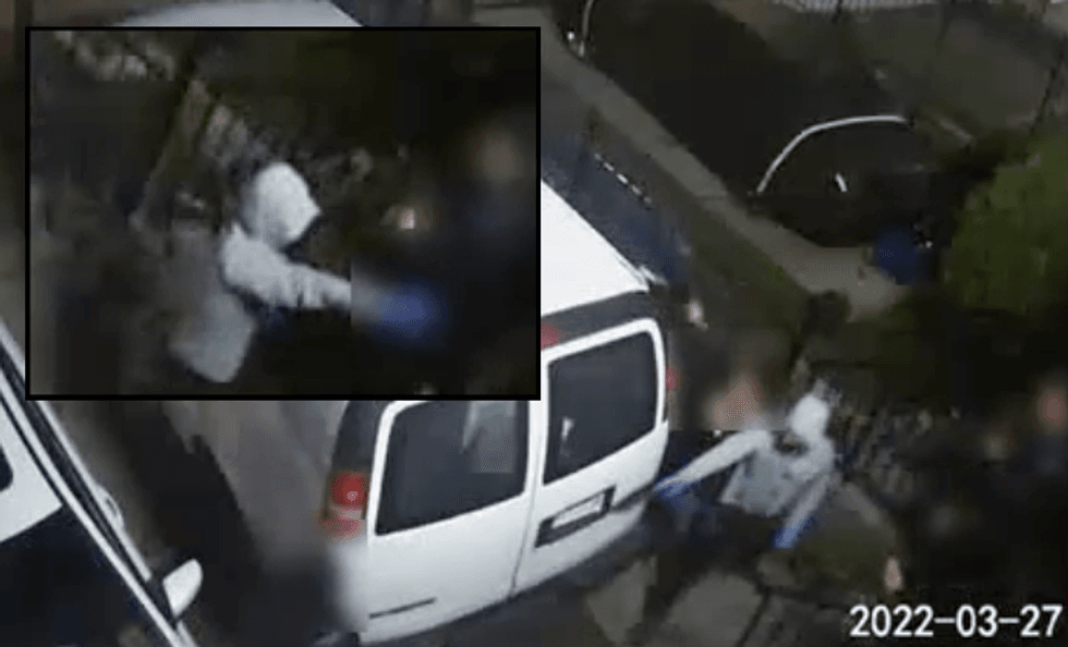 Video shows the 30-year-old victim being held up at gunpoint outside her home in the Bronx