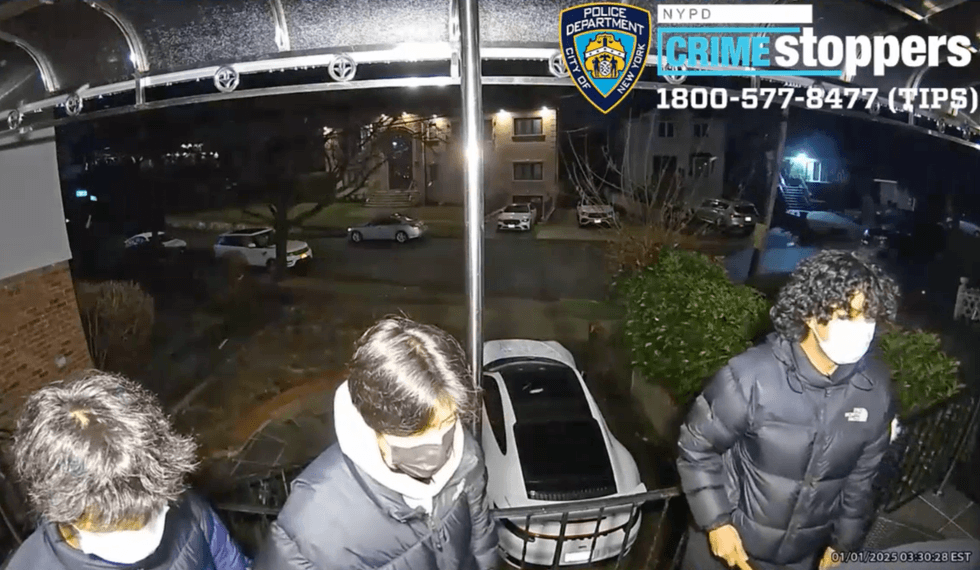Video shows the group outside a home in Jamaica on Jan. 1 before they broke in