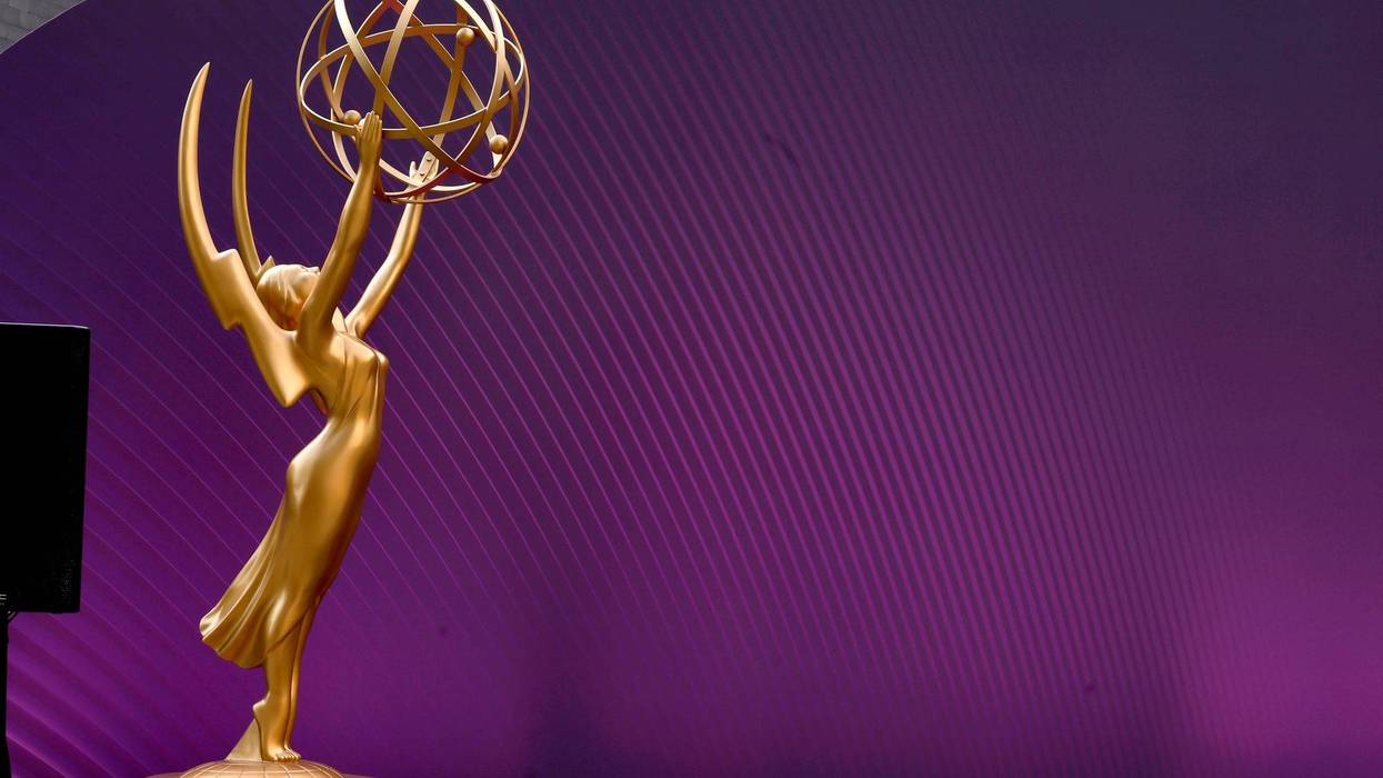 View of an Emmys statue during the 74th Primetime Emmys Press Preview at the Television Academy on September 08, 2022 in Los Angeles, California.