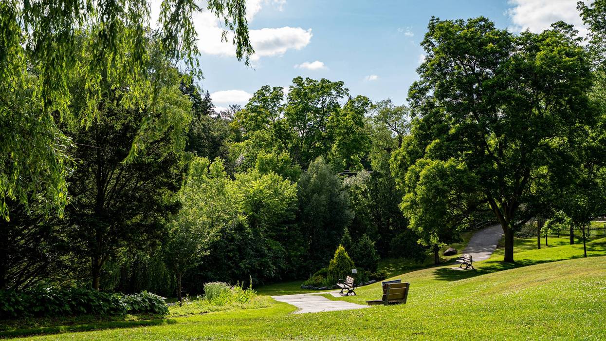 View of Edwards Gardens Park in Toronto.