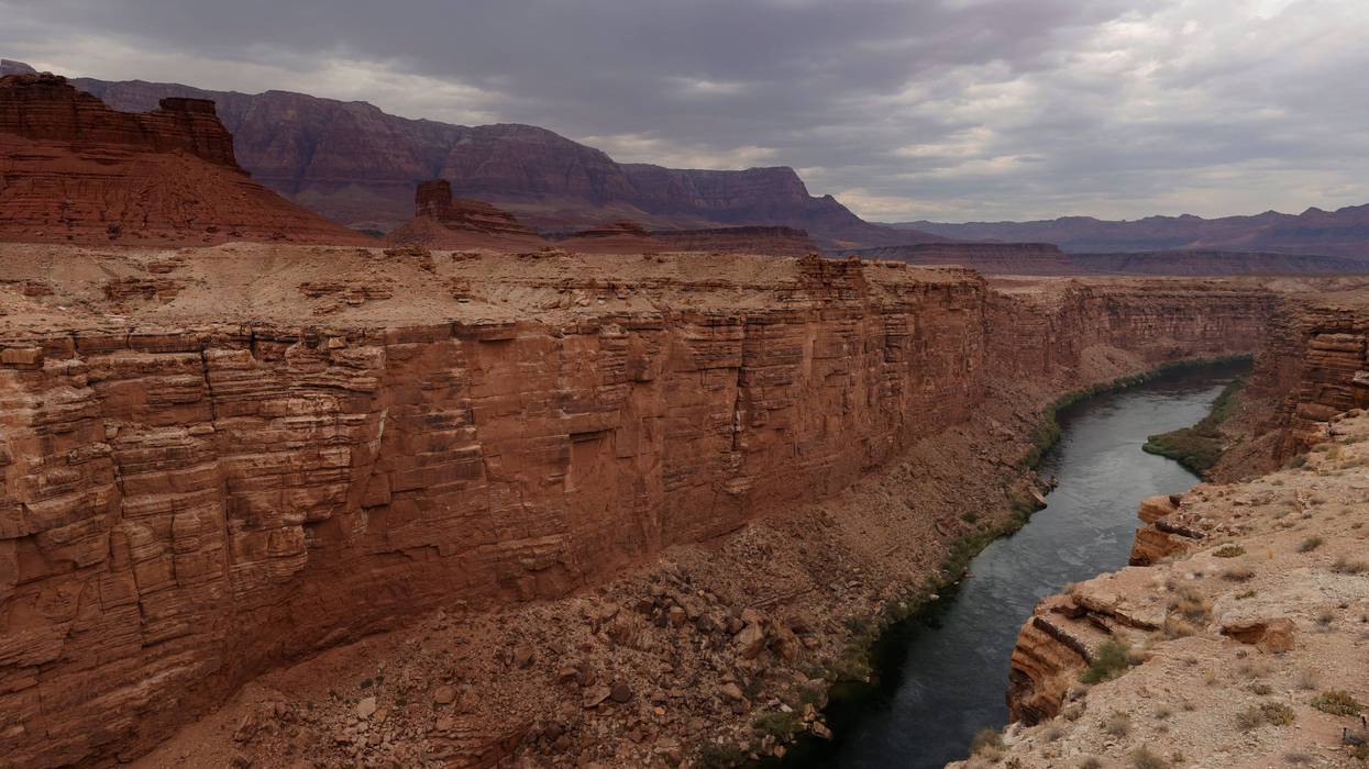 View of the Colorado River running through the Grand Canyon