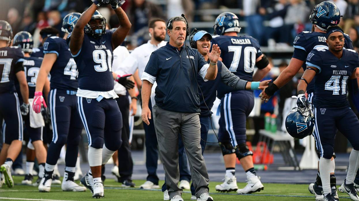 Villanova head football coach Mark Ferrante