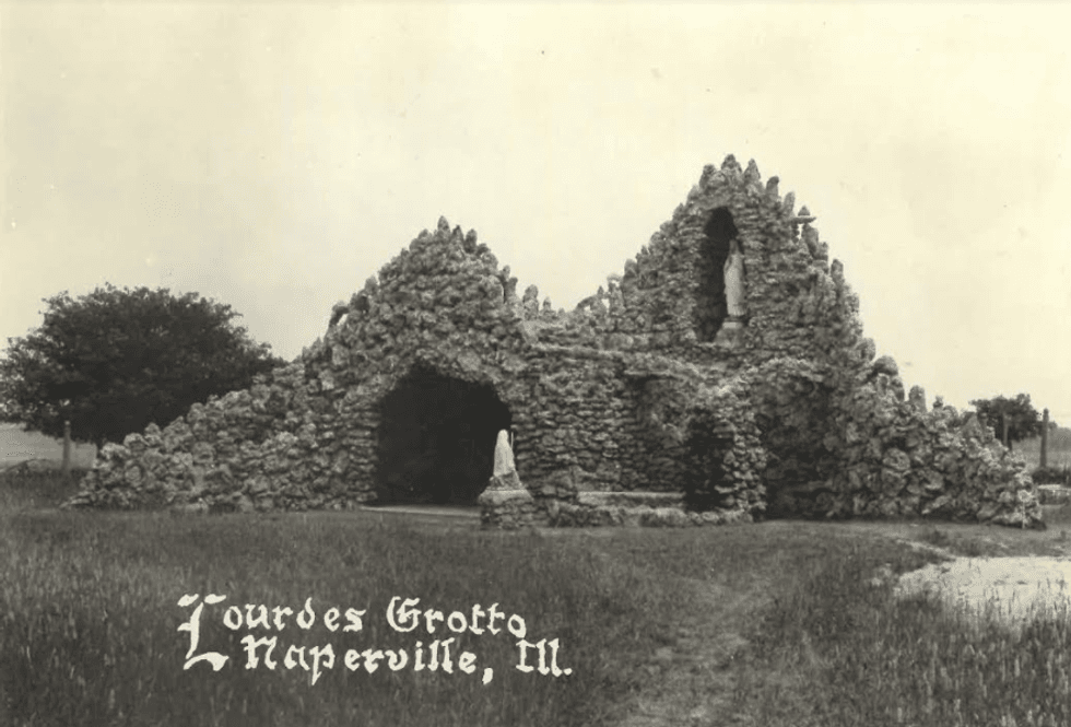 vintage photo of grotto