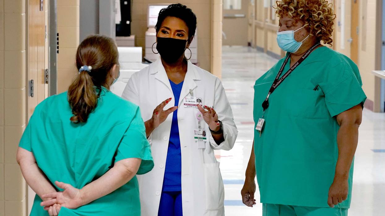 Virus Outbreak Black Hospital